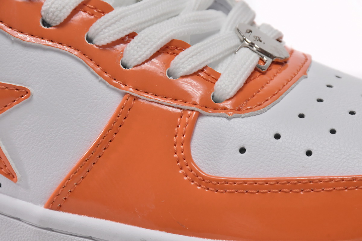 Cheap Fake Bape Sta Low White Orange 1H70-191-001(BapeSta)