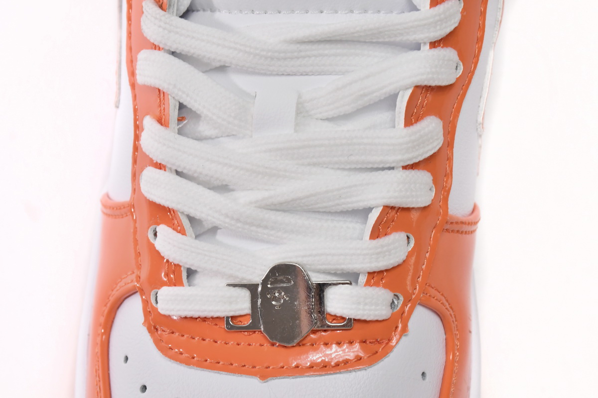 Cheap Fake Bape Sta Low White Orange 1H70-191-001(BapeSta)