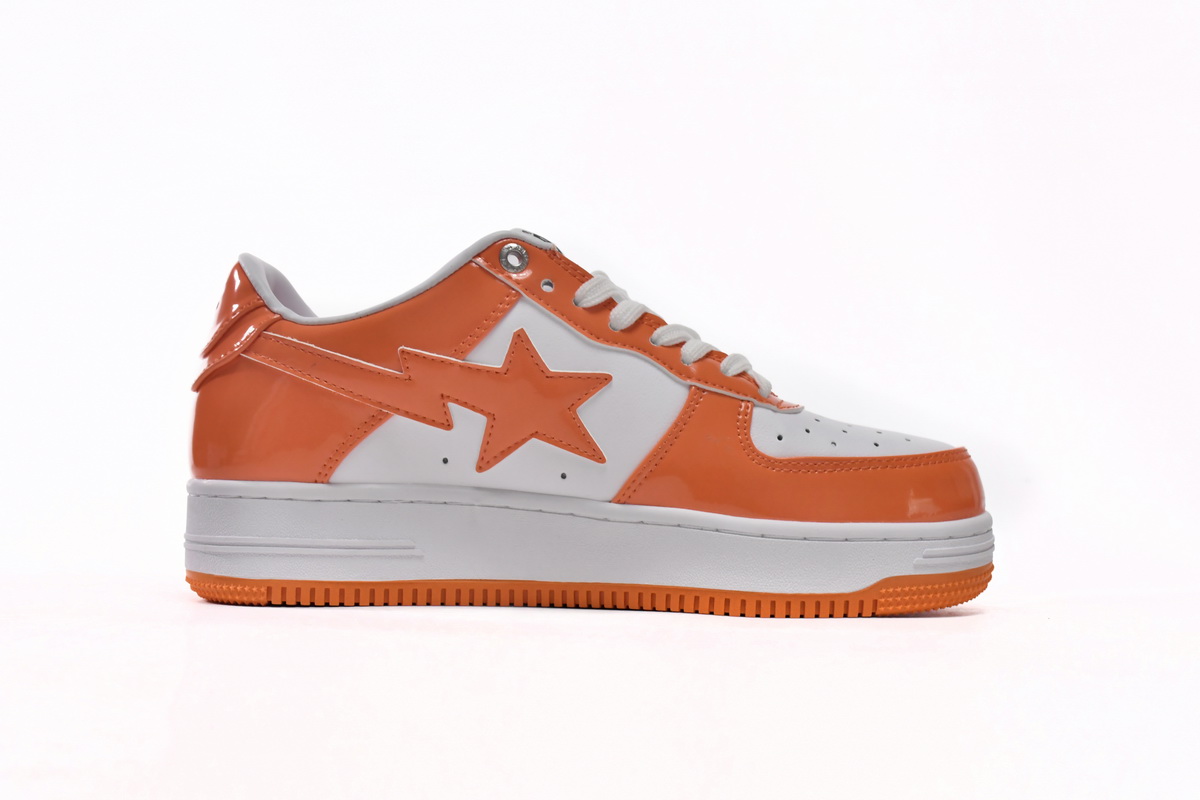 Cheap Fake Bape Sta Low White Orange 1H70-191-001(BapeSta)