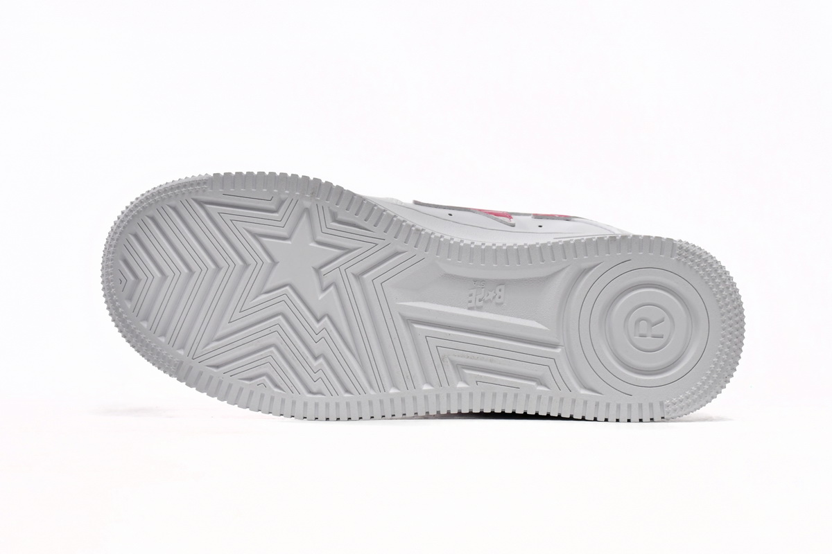 Cheap Fake Bape Sta Low White Red Camouflage 1H20-191-045(BapeSta)