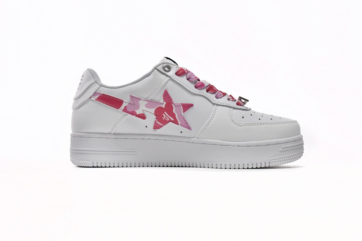 Cheap Fake Bape Sta Low White Red Camouflage 1H20-191-045(BapeSta)