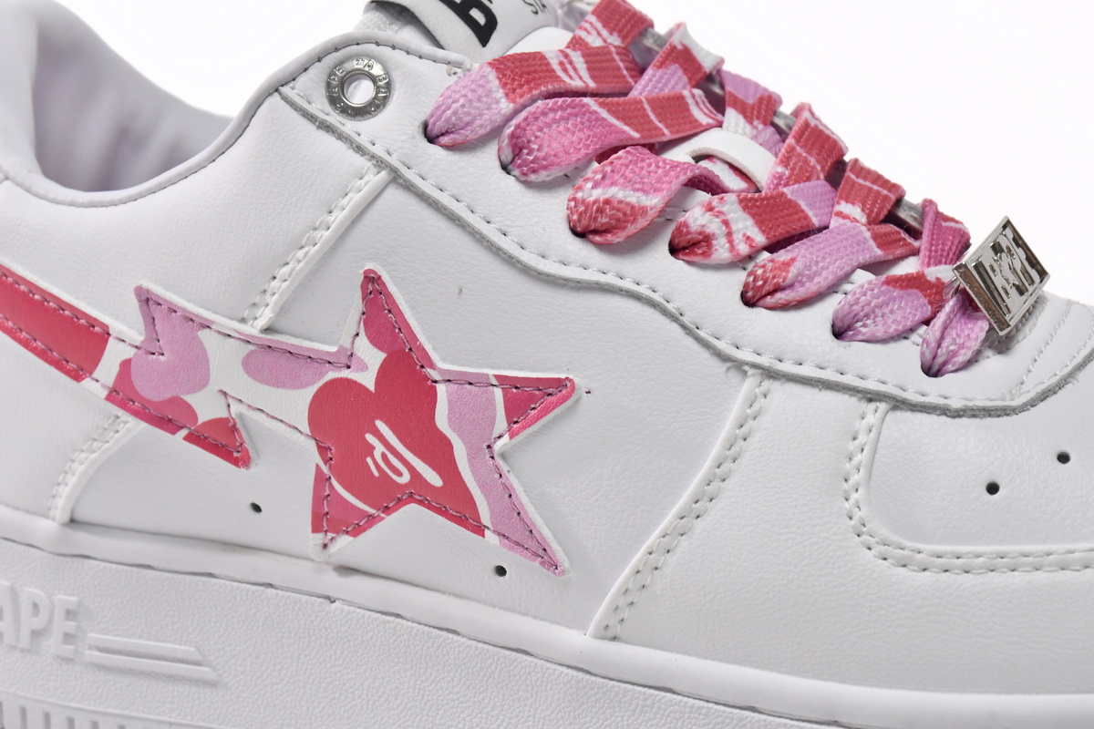Cheap Fake Bape Sta Low White Red Camouflage 1H20-191-045(BapeSta)