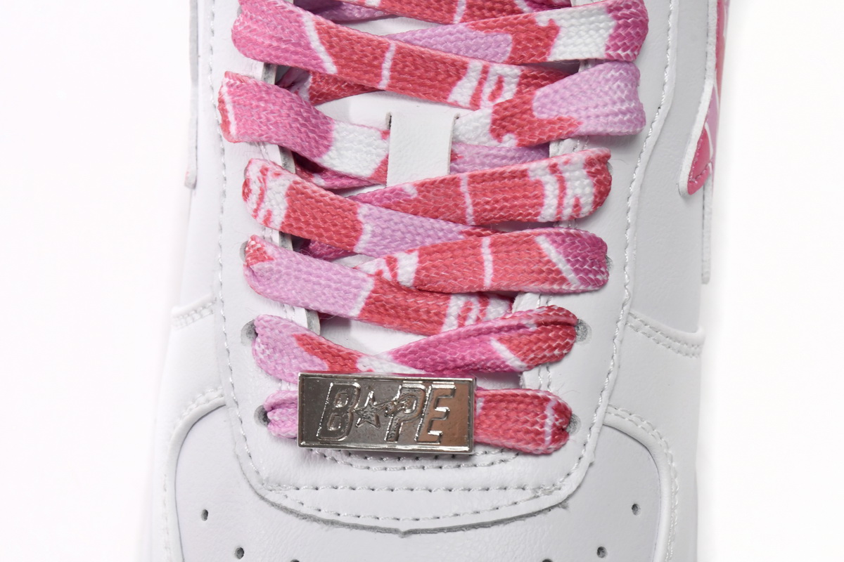 Cheap Fake Bape Sta Low White Red Camouflage 1H20-191-045(BapeSta)