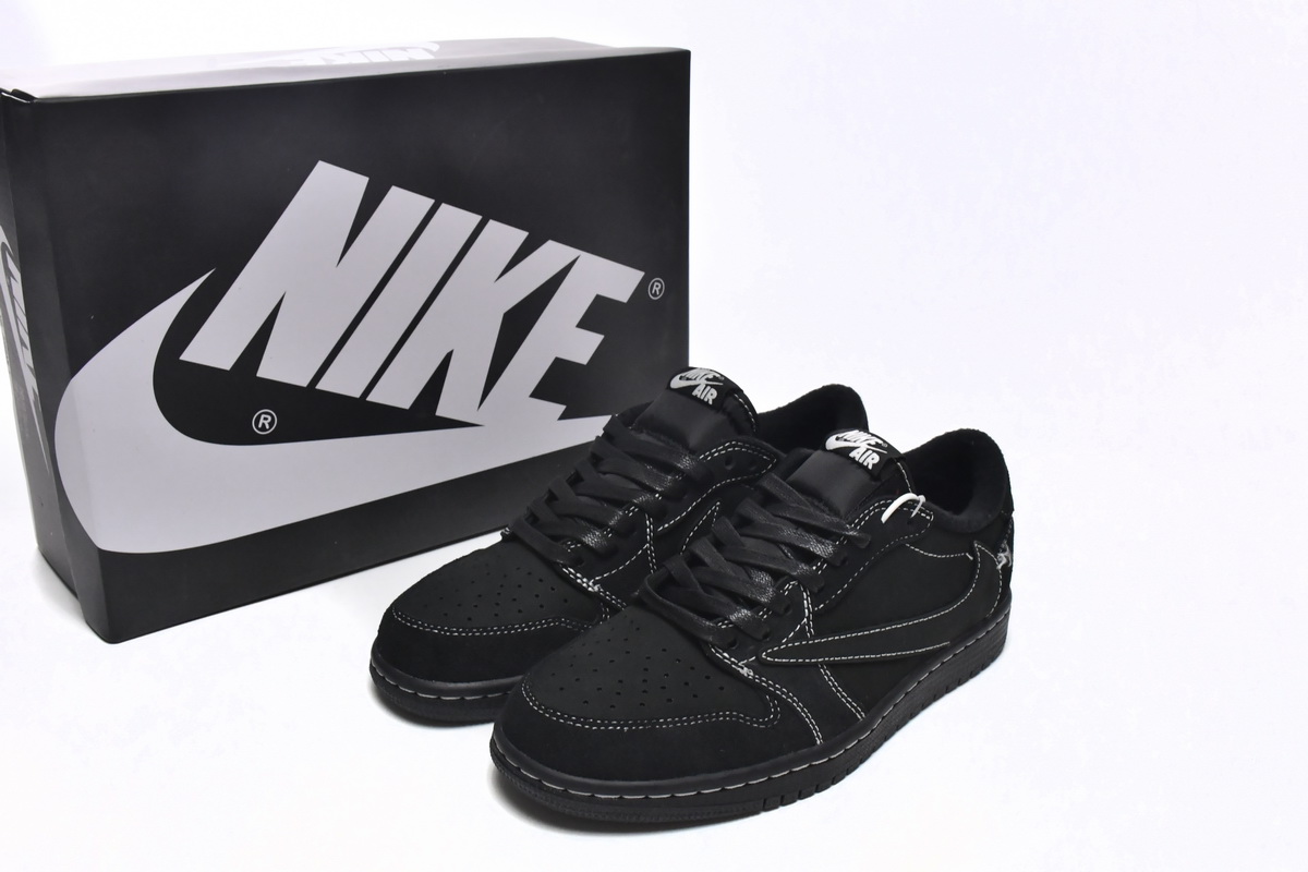 Travis Scott x Air Jordan 1 Low OG SP Black Phantom  DM7866-001（GD）