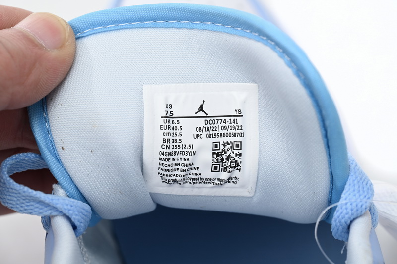 Air Jordan 1 Low White Blue DC0774-141