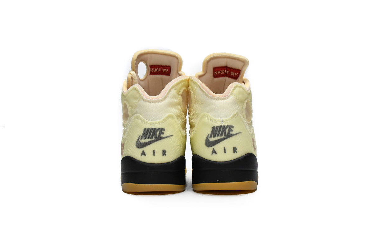 OFF White x Air Jordan 5 Retro SP Sail  DH8565-100