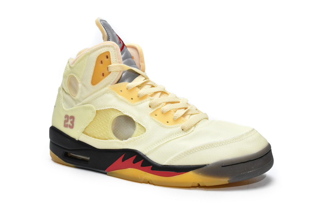 OFF White x Air Jordan 5 Retro SP Sail  DH8565-100
