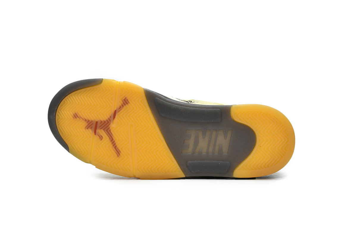 OFF White x Air Jordan 5 Retro SP Sail  DH8565-100