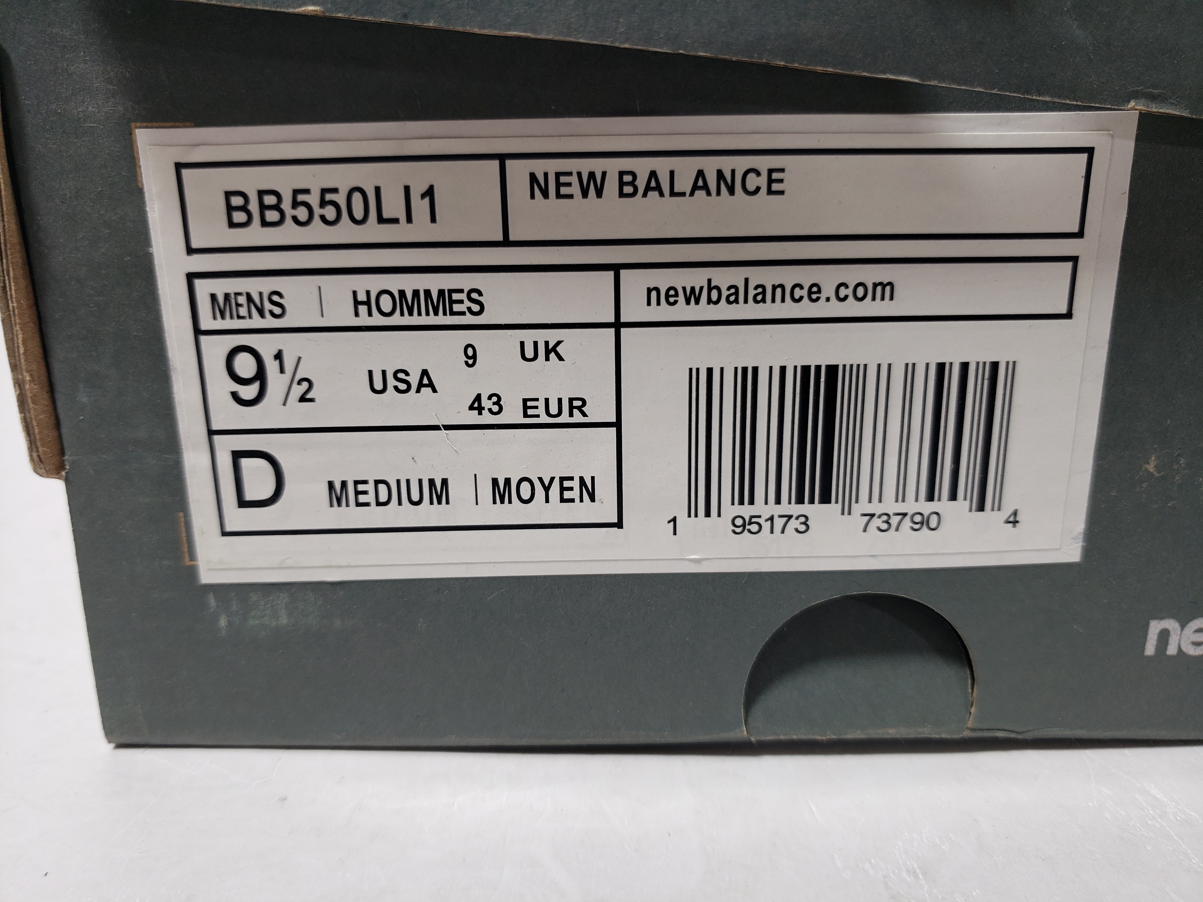 New Balance 550 Sea Salt Burgundy BB550LI1