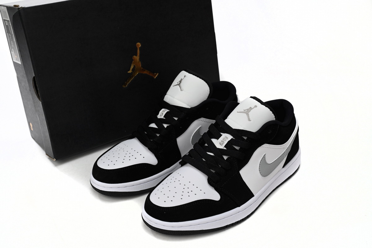 Air Jordan 1 Low Black and White Gray 552780-018