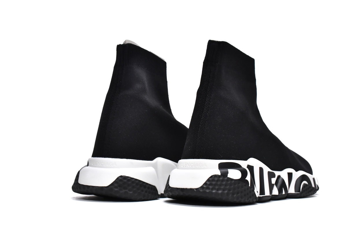 Balenciaga Speed Black(black letters)