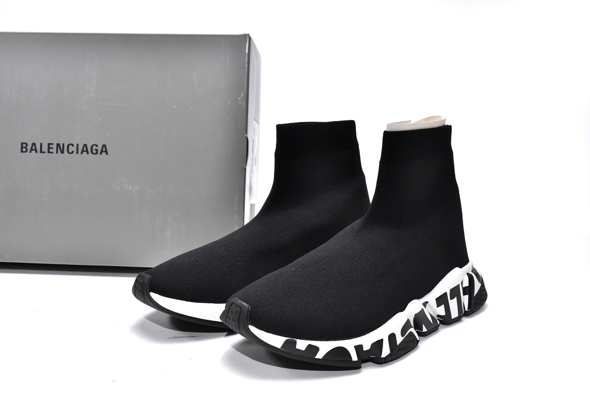 Balenciaga Speed Black(black letters)