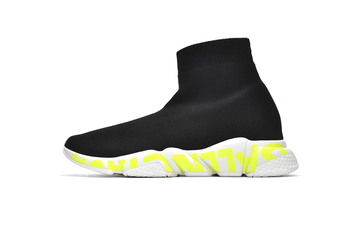 Balenciaga Speed Black(green letter)