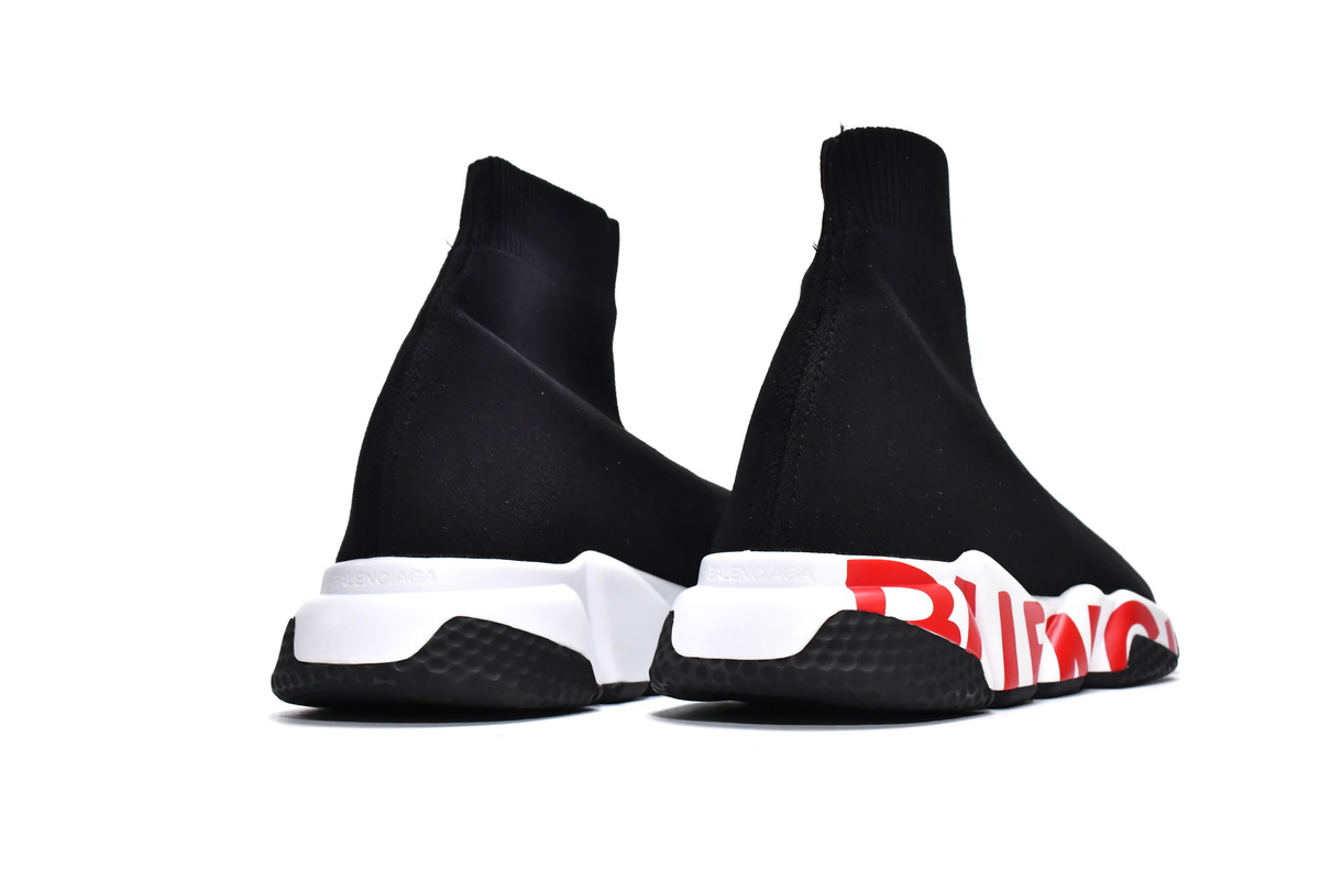 Balenciaga Speed Black(red word)
