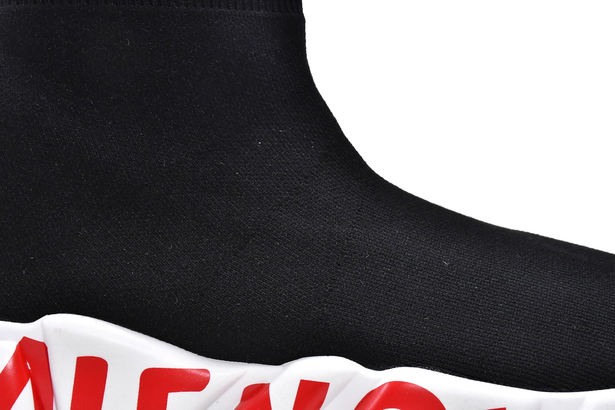 Balenciaga Speed Black(red word)
