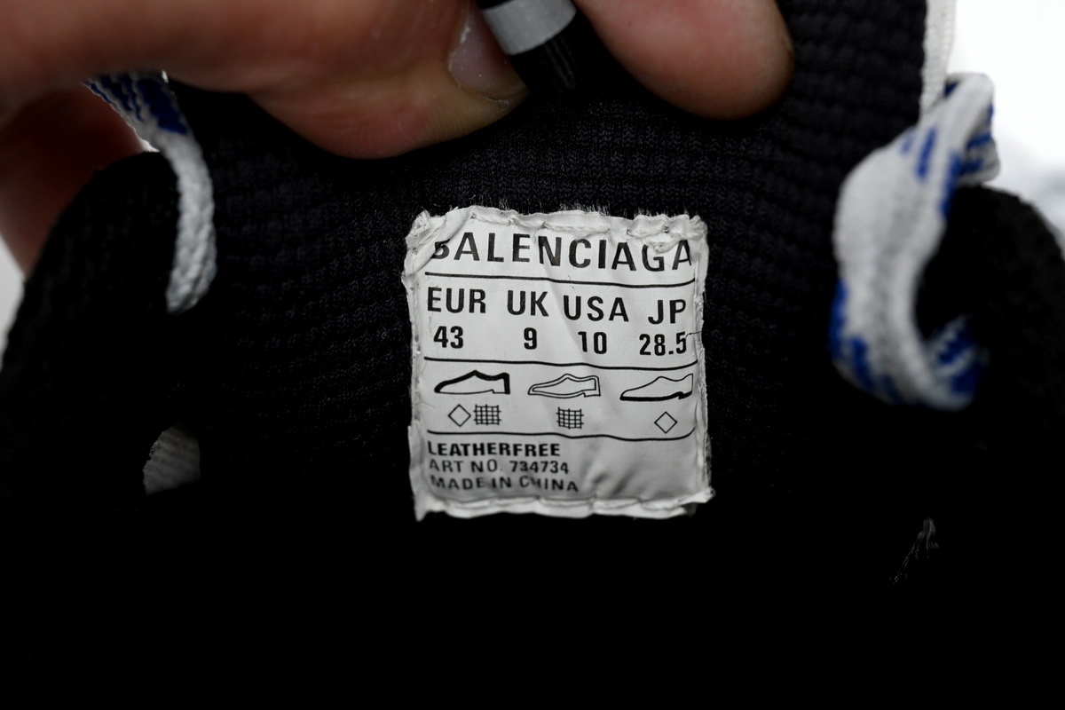Balenciaga 3XL Black And White Blue 734734W3RB7 0226