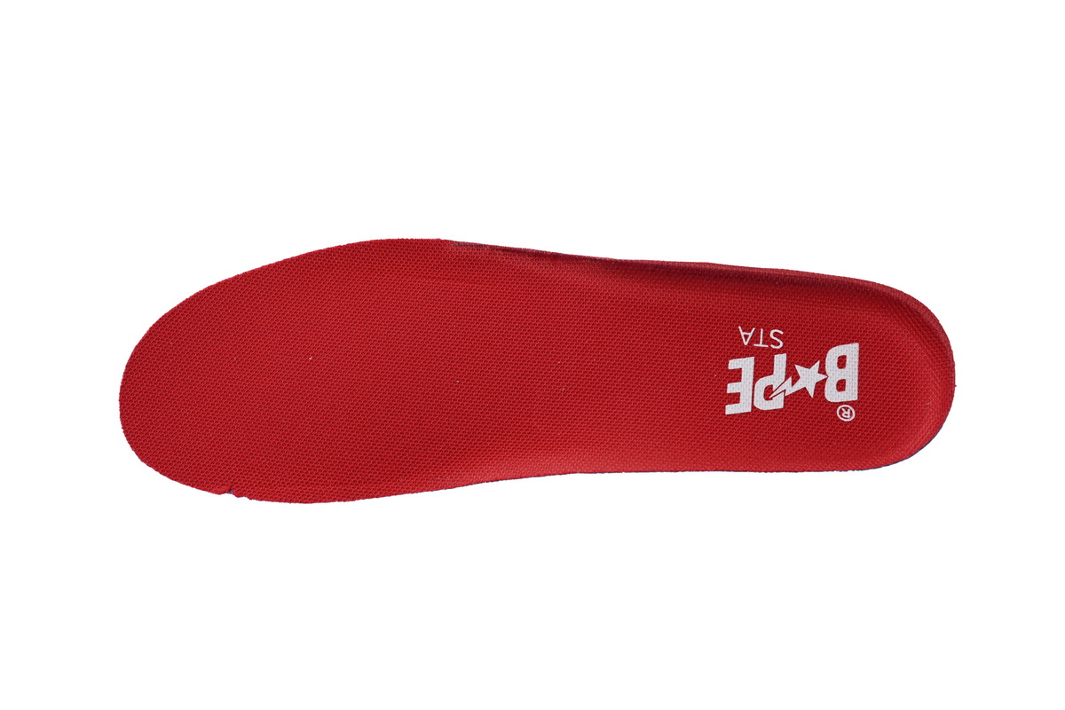 Cheap Fake BapeSta Low White Red Border 1J30-291-017