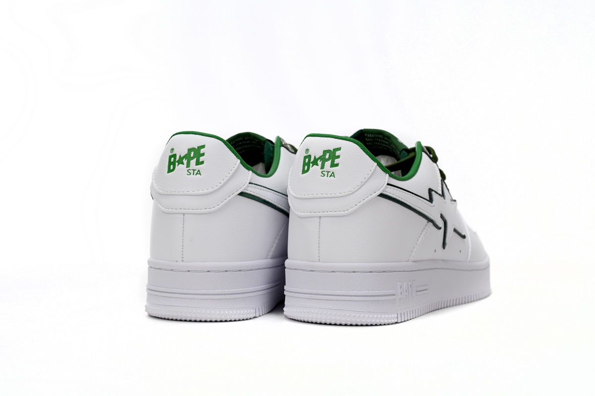 Cheap BapeSta  White Green edge 1J30-191-017