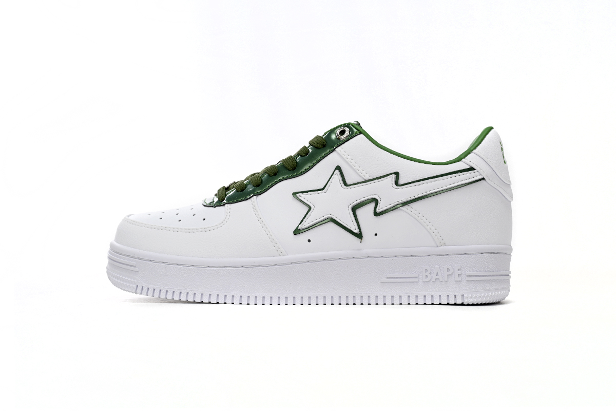 Cheap BapeSta  White Green edge 1J30-191-017