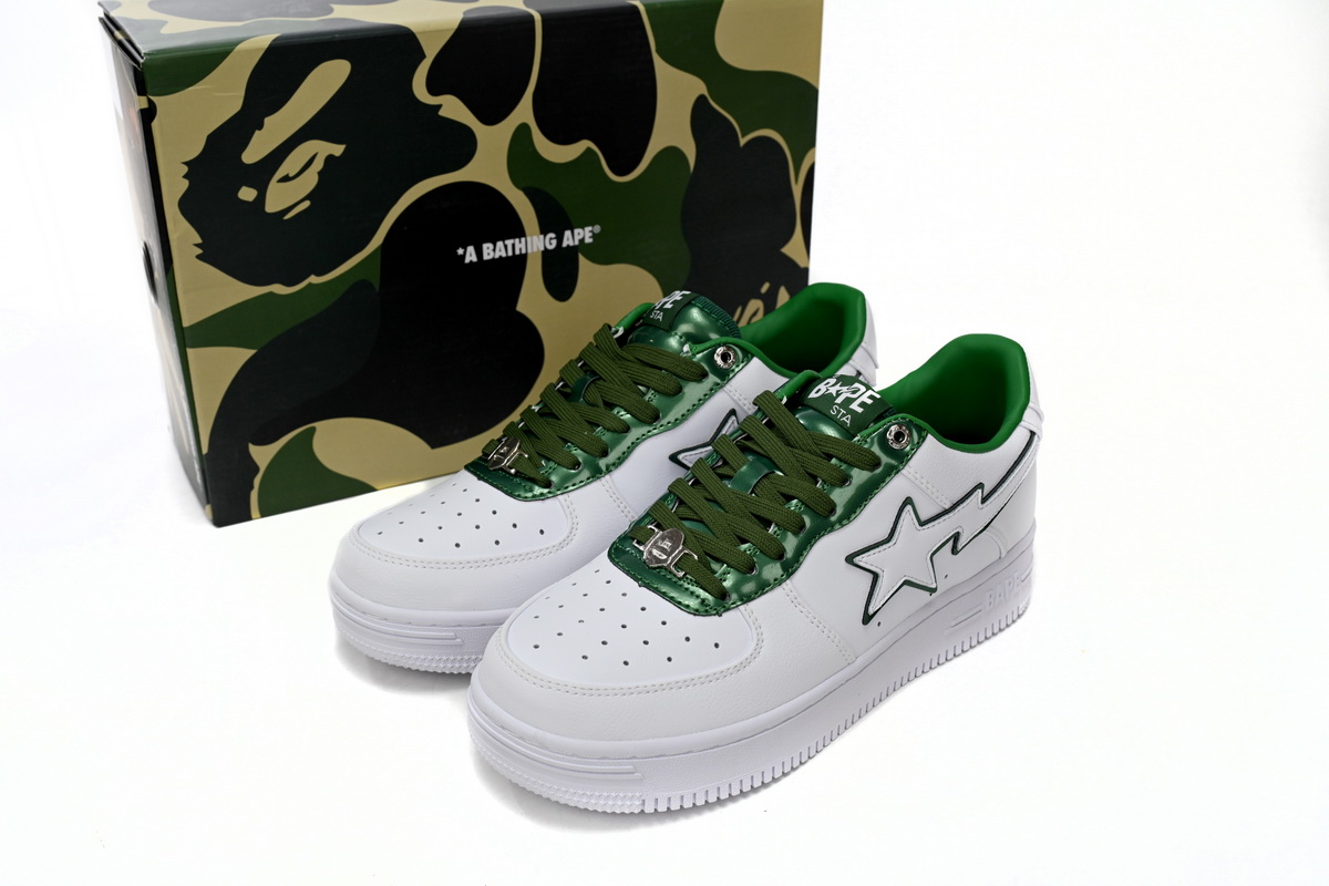 Cheap BapeSta  White Green edge 1J30-191-017