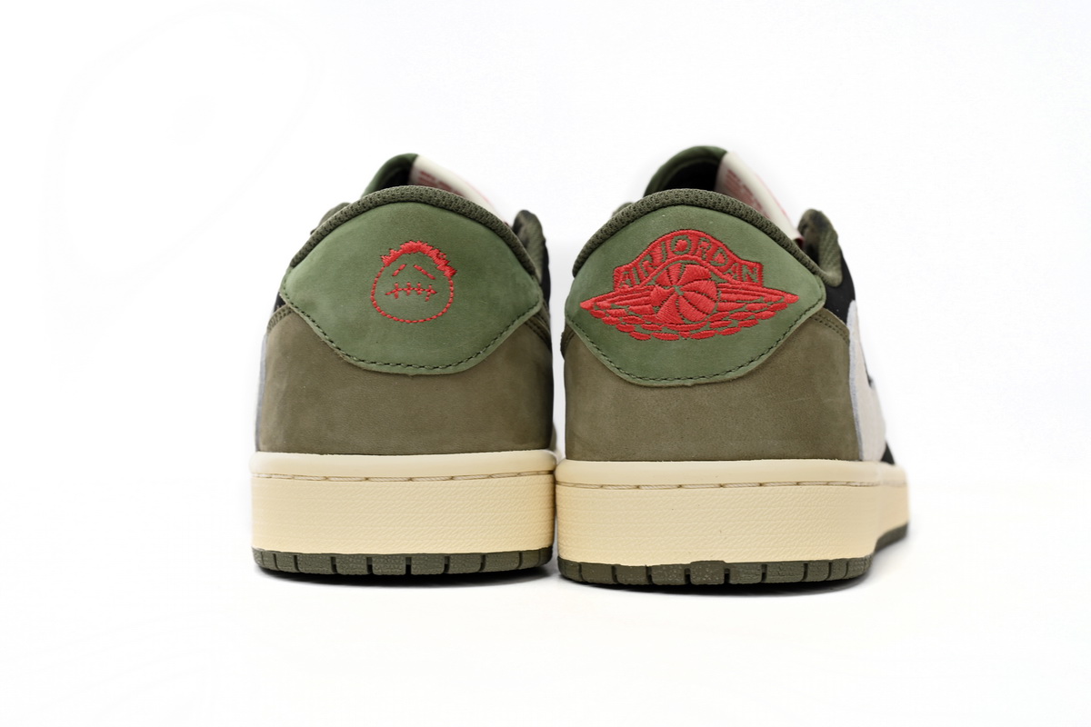 Travis Scott x Air Jordan 1 Low Green Barb CQ4277-200