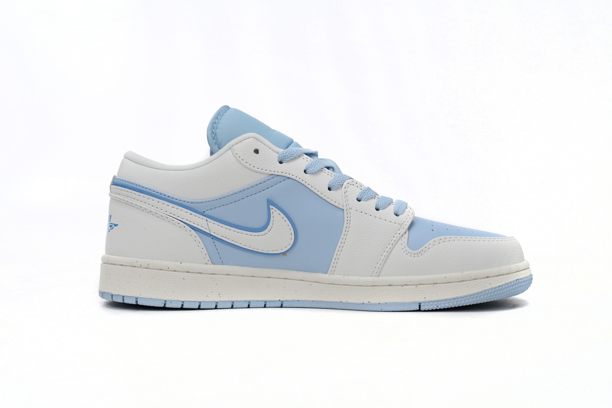 Air Jordan 1 Low Light Blue And White DV1299-104
