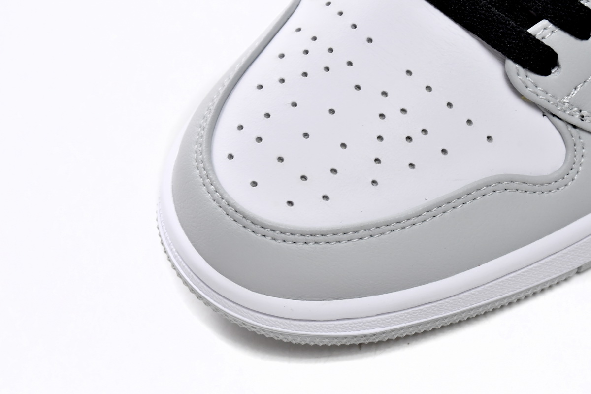 Fake Jordan 1 Mid Light Smoke Grey 554724-092