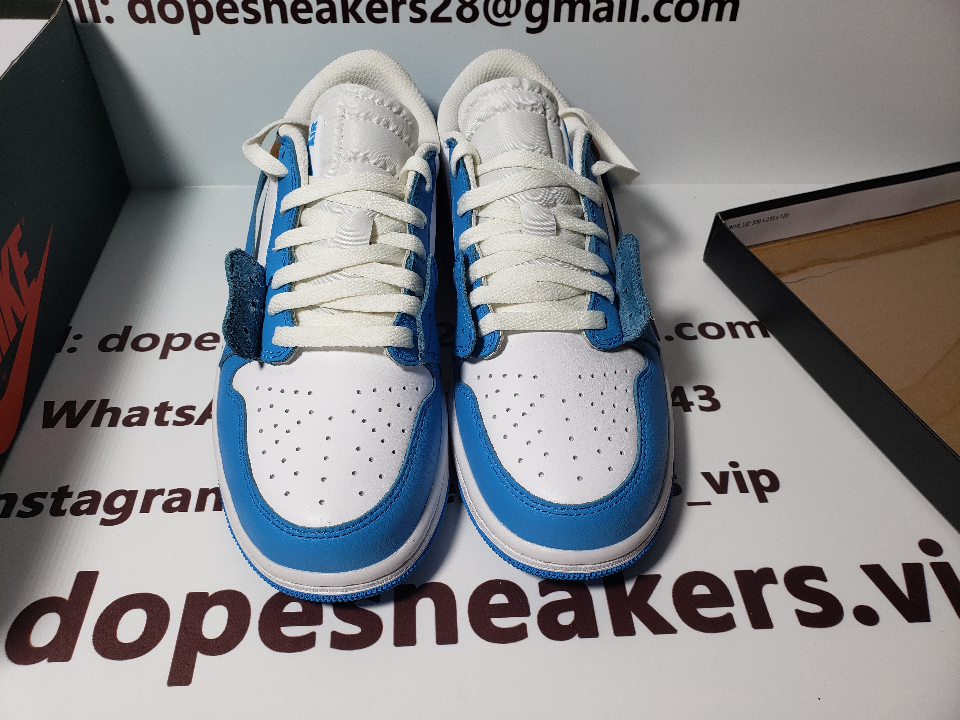(OG)Off White x Air Jordan 1 low “UNC”ZC0790-148