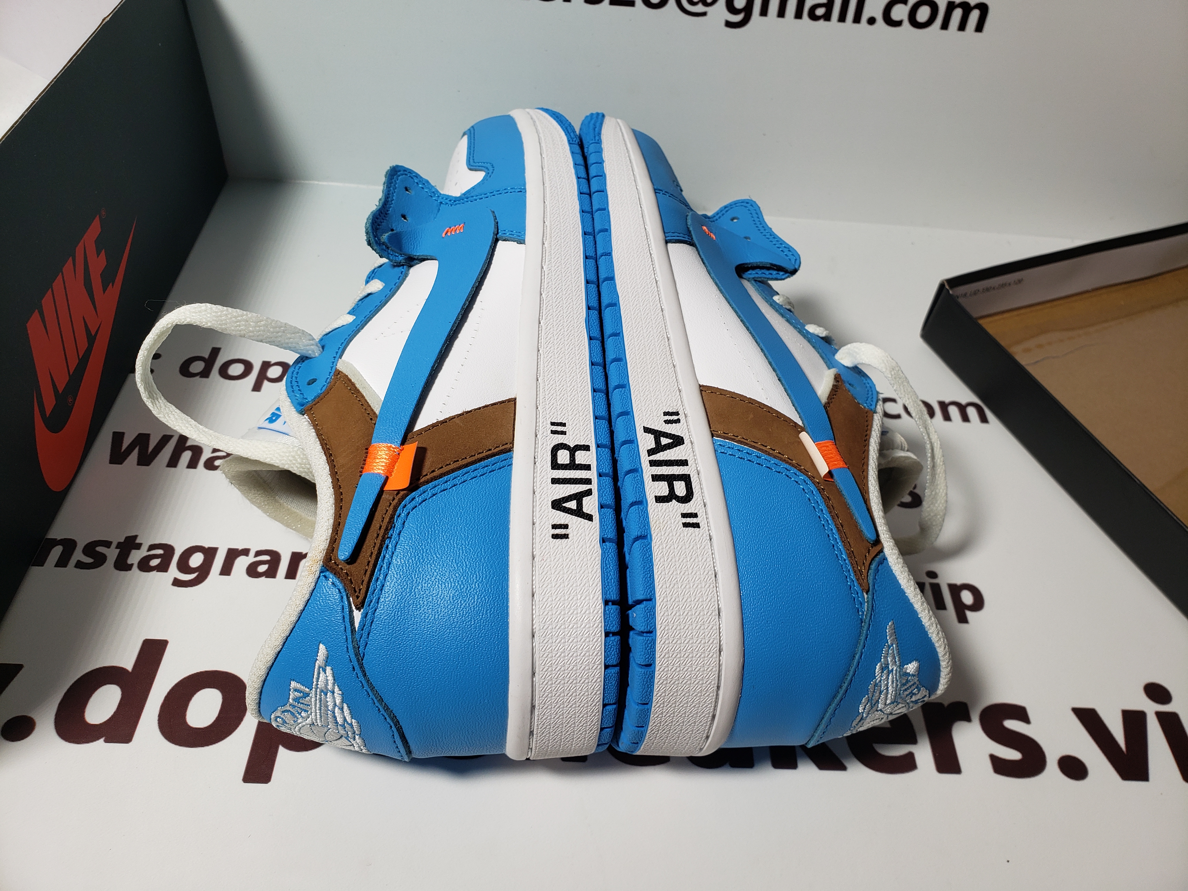 (OG)Off White x Air Jordan 1 low “UNC”ZC0790-148