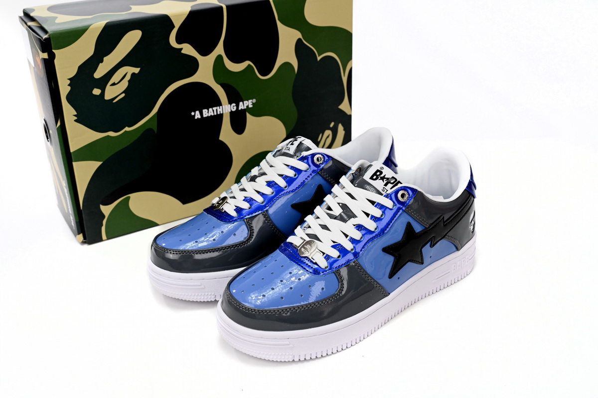 Cheap Fake BapeSta A Bathing Ape  Low Lnk Blue Mirror Surface 1H20 191 046
