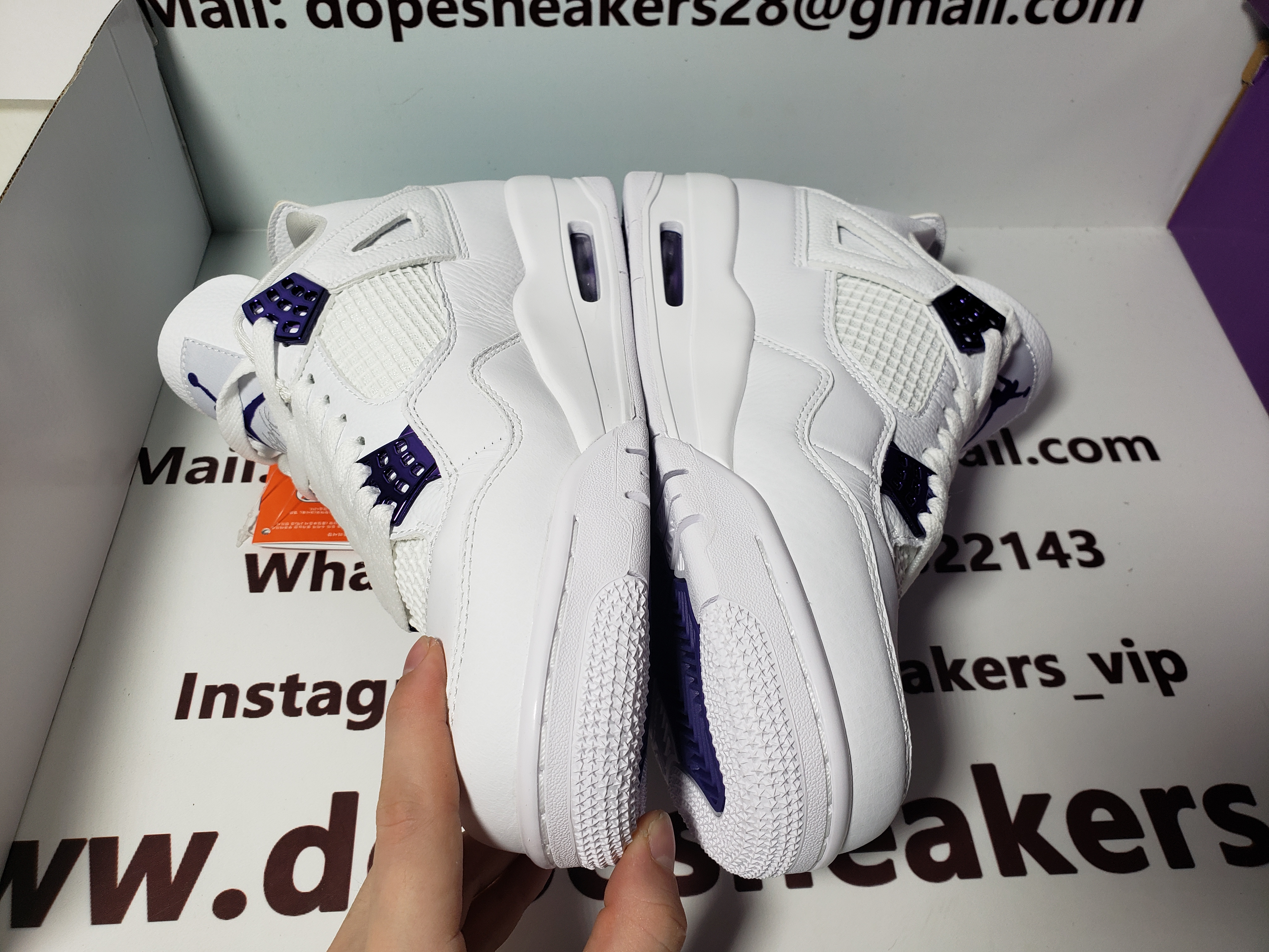 Air Jordan 4 Retro Purple Metallic CT8527-115 (Top Quality)