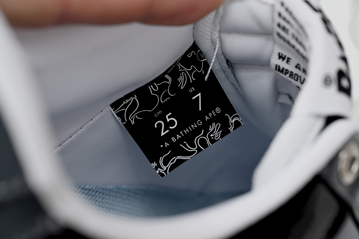 Cheap Fake BapeSta Low Black Grey Baolan 1H20 191 046