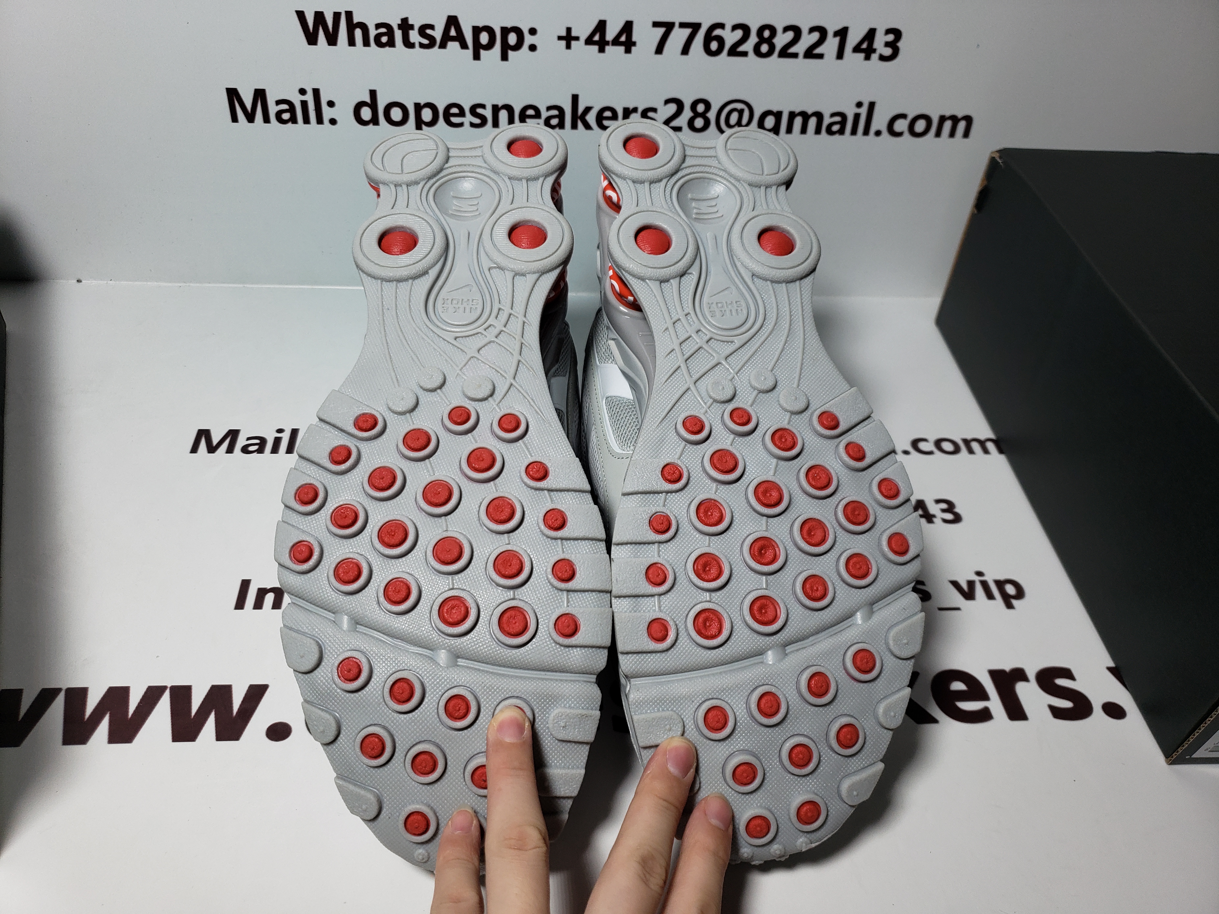 Supreme x nike shox ride 2 white