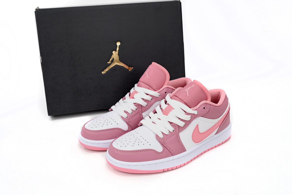 Air Jordan 1 Low Pink White 553560-616