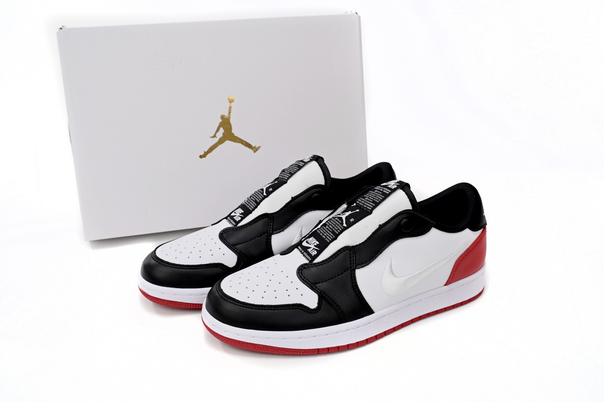 Air Jordan 1 Low Slip WMNS Black White Red AV3918-102
