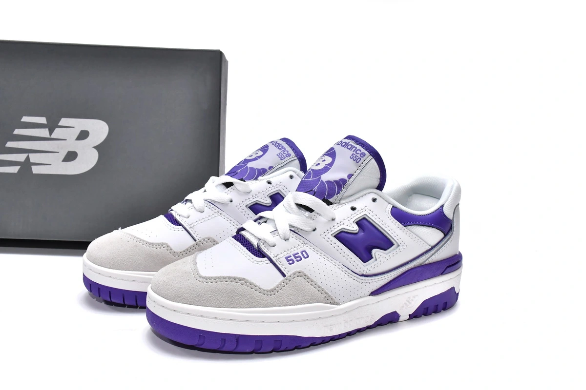 New Balance 550 White Purple BB550WR1