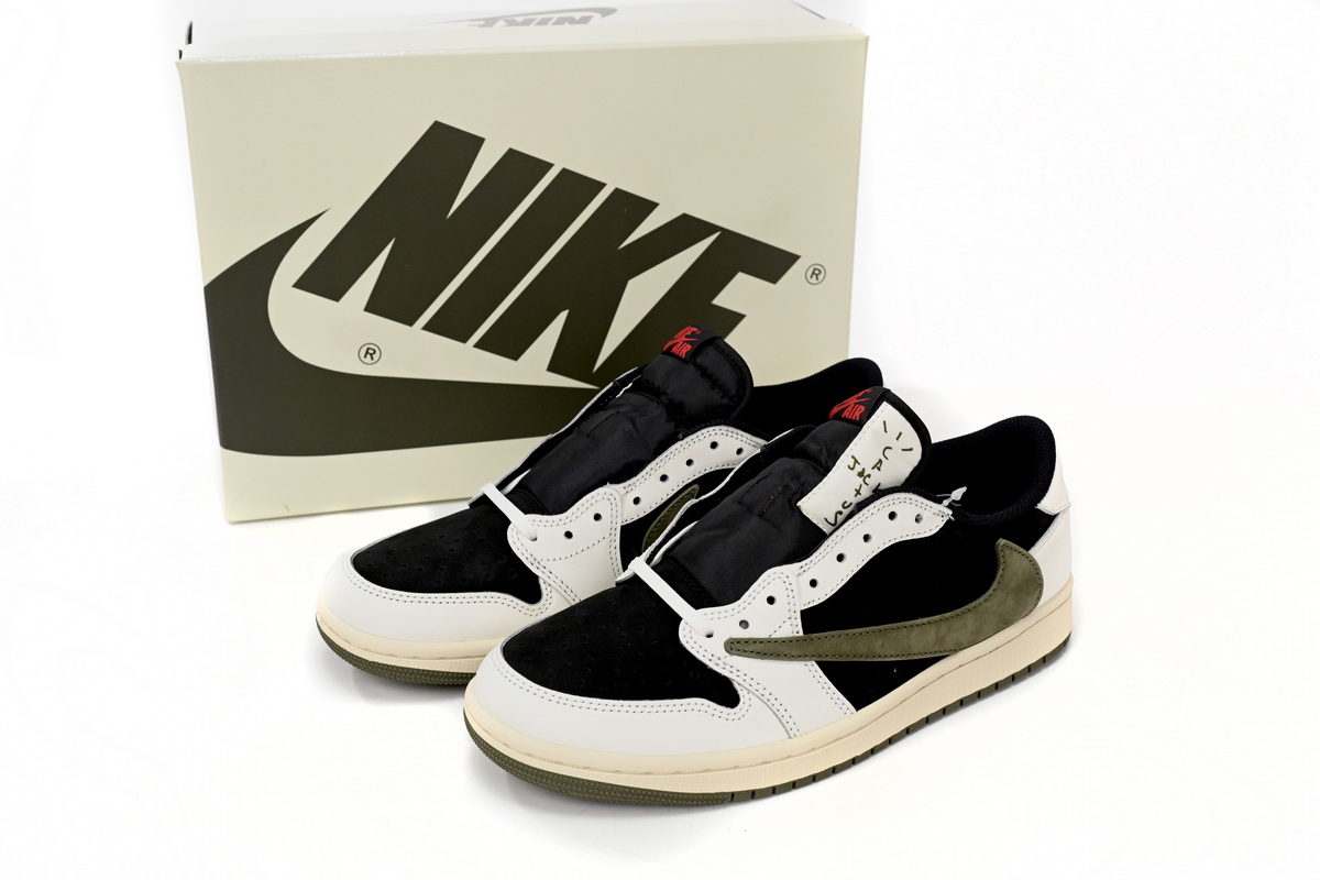 Travis Scott x Air Jordan 1 Low OG Olive DZ4137-106