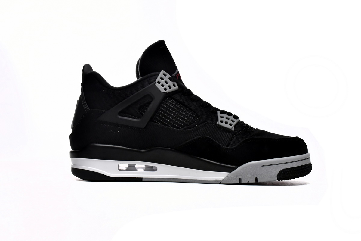 Air Jordan 4 Retro Black Canvas DH7138-006(Top quality )