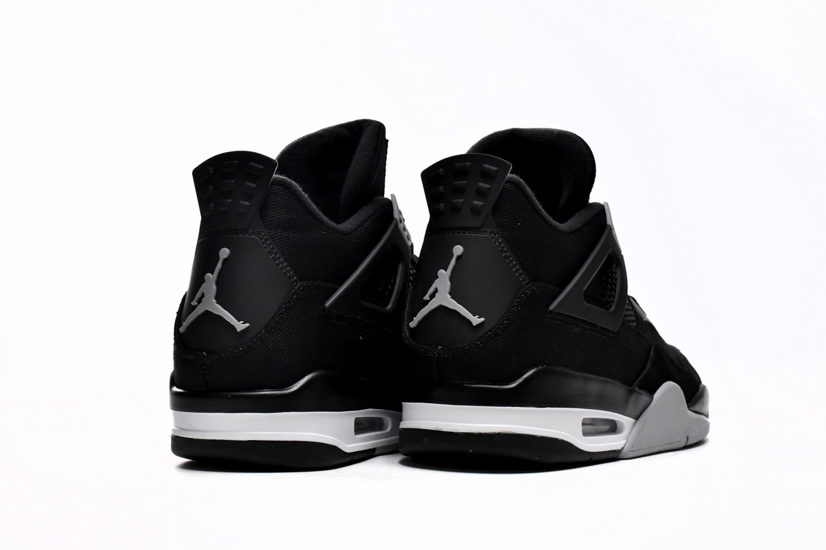 Air Jordan 4 Retro Black Canvas DH7138-006(Top quality )