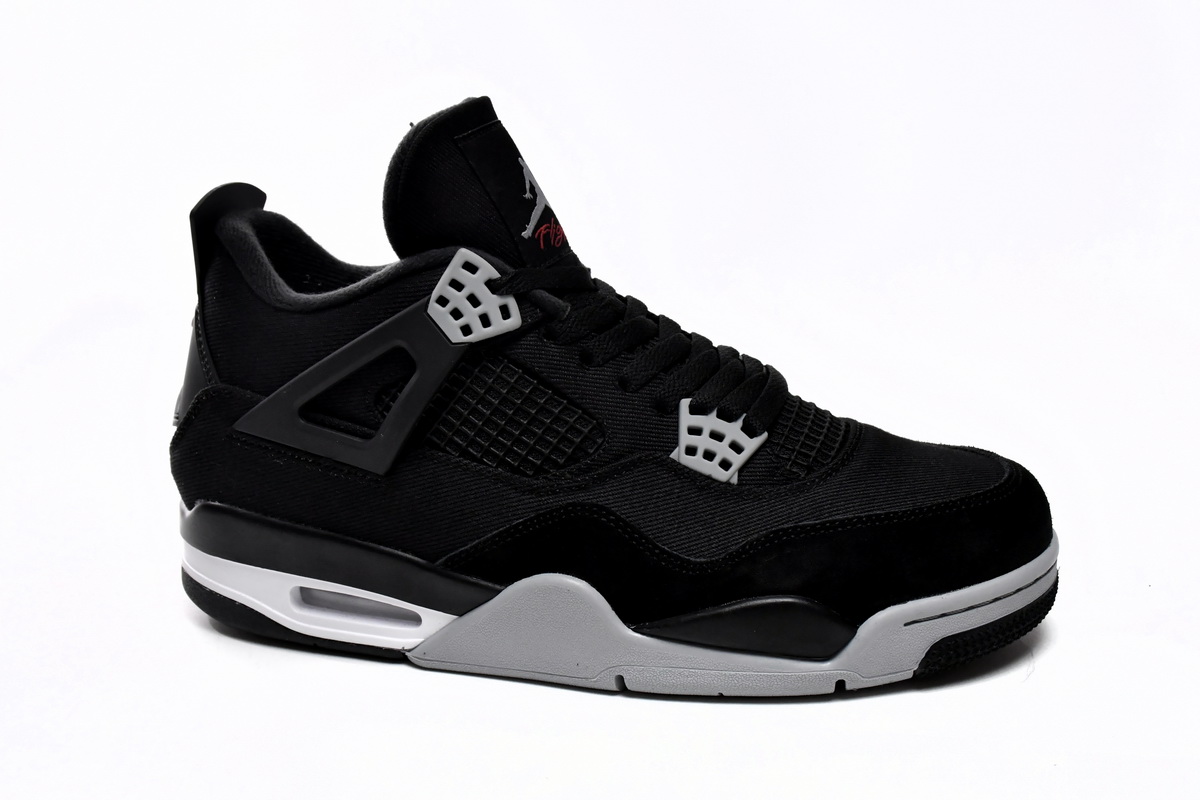 Air Jordan 4 Retro Black Canvas DH7138-006(Top quality )