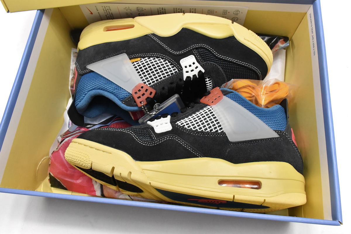 Union LA x Air Jordan 4 Retro SP Off Noir Black DC9533-001 (Top Quality)