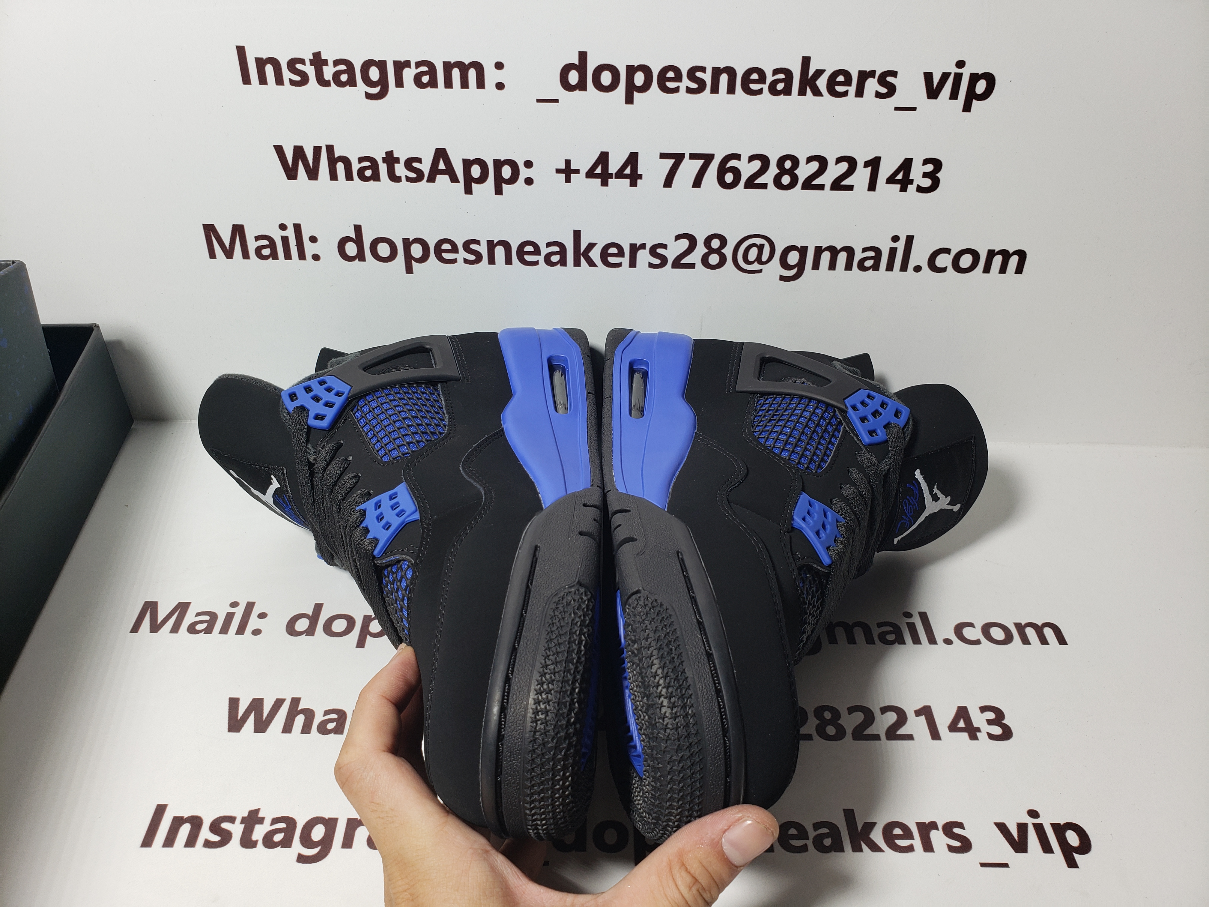 Air Jordan 4 Retro Black Game Royal CT8527-018