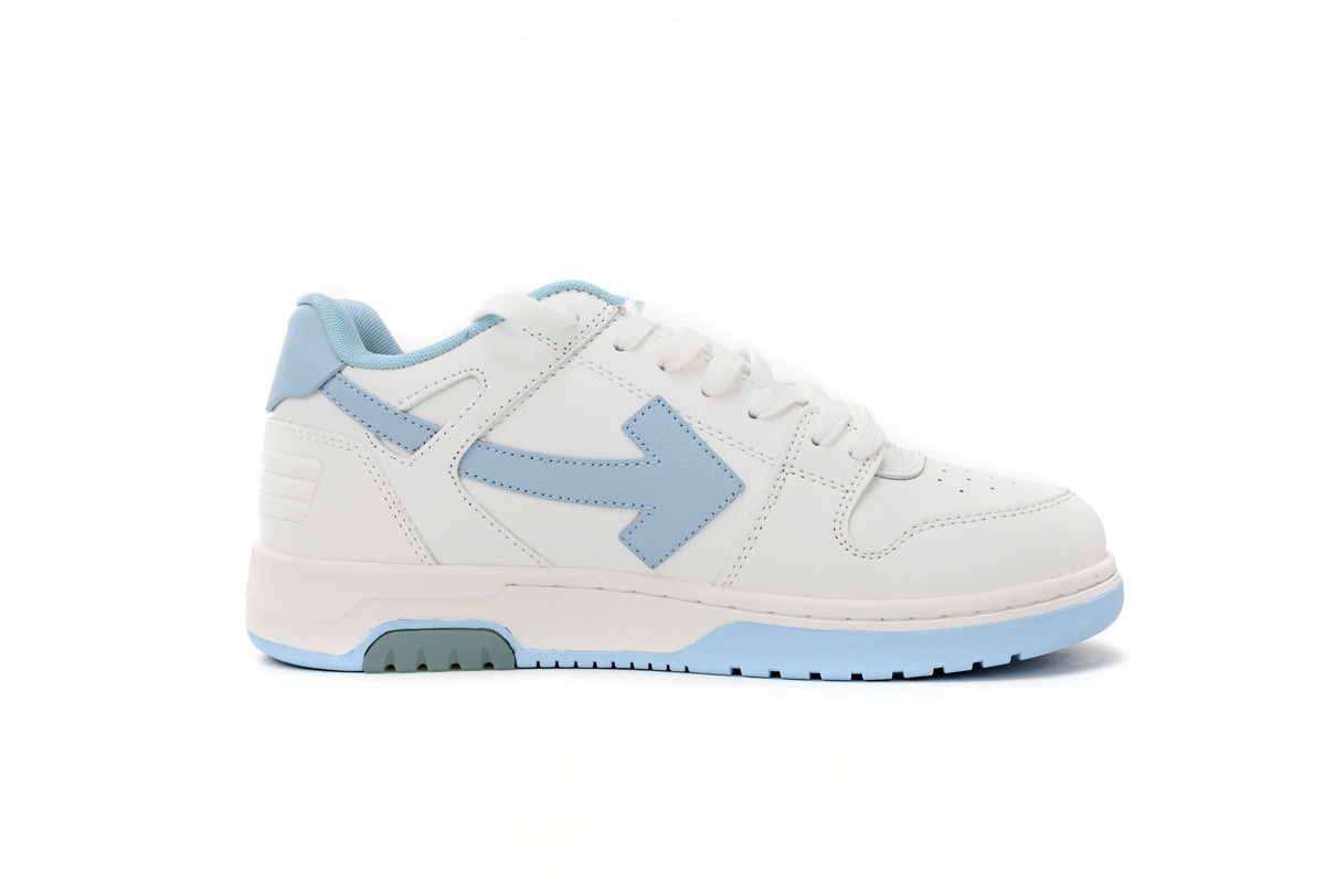 OFF-WHITE Out Of Office OOO 30 MM Low Tops White Light Blue OMIA189C99LEA0010145