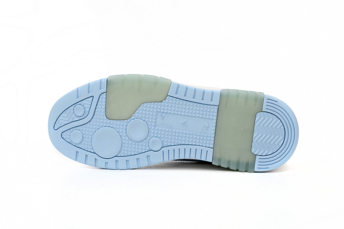 OFF-WHITE Out Of Office OOO 30 MM Low Tops White Light Blue OMIA189C99LEA0010145