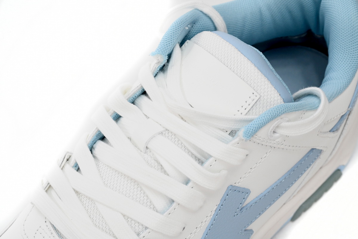 OFF-WHITE Out Of Office OOO 30 MM Low Tops White Light Blue OMIA189C99LEA0010145