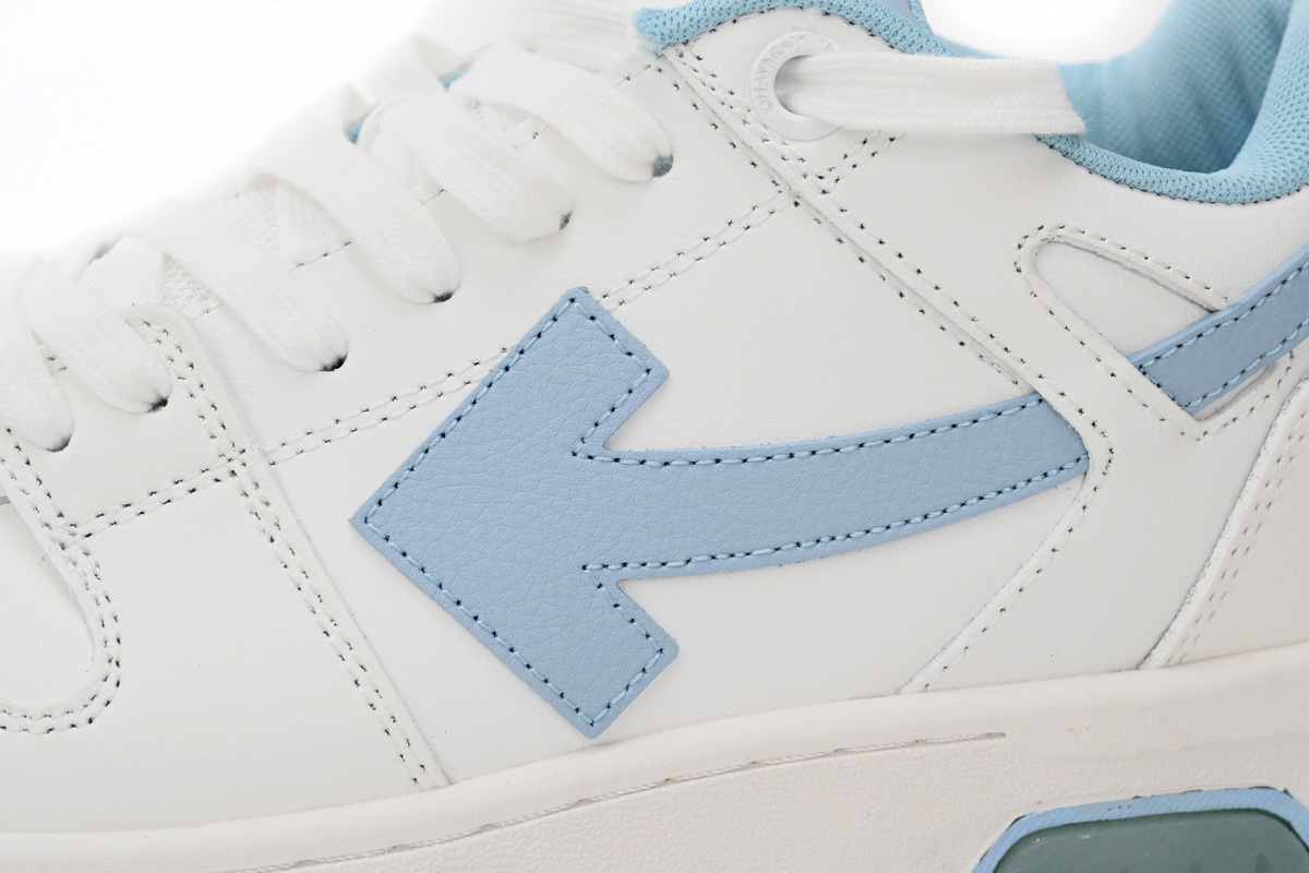 OFF-WHITE Out Of Office OOO 30 MM Low Tops White Light Blue OMIA189C99LEA0010145