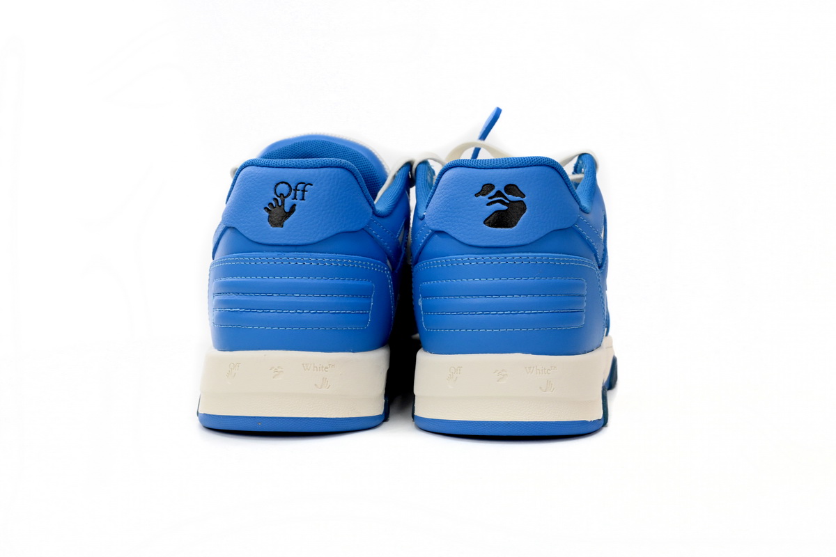 OFF-WHITE Out Of Office OOO Low Tops White Blue OMIA189F22LEA0014501