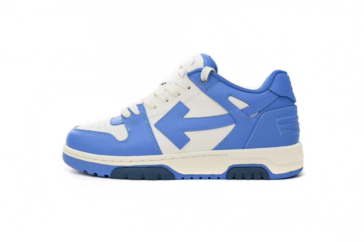 OFF-WHITE Out Of Office OOO Low Tops White Blue OMIA189F22LEA0014501