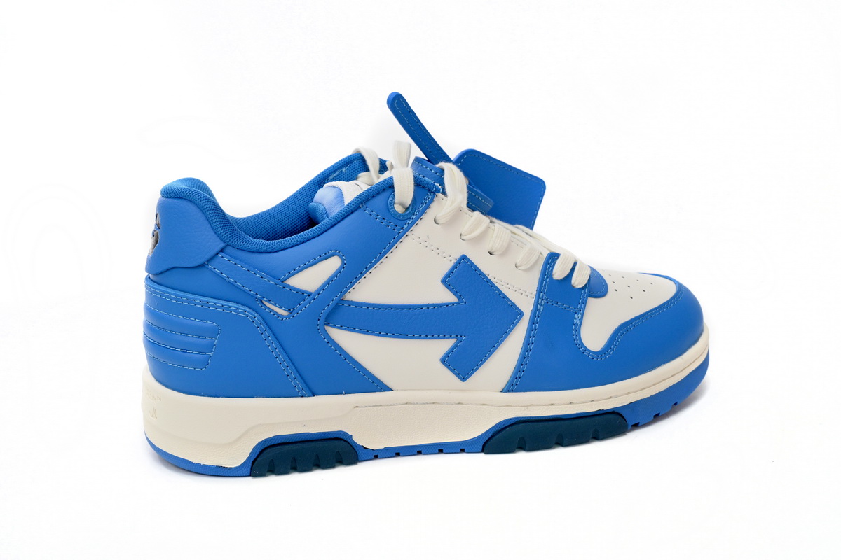 OFF-WHITE Out Of Office OOO Low Tops White Blue OMIA189F22LEA0014501