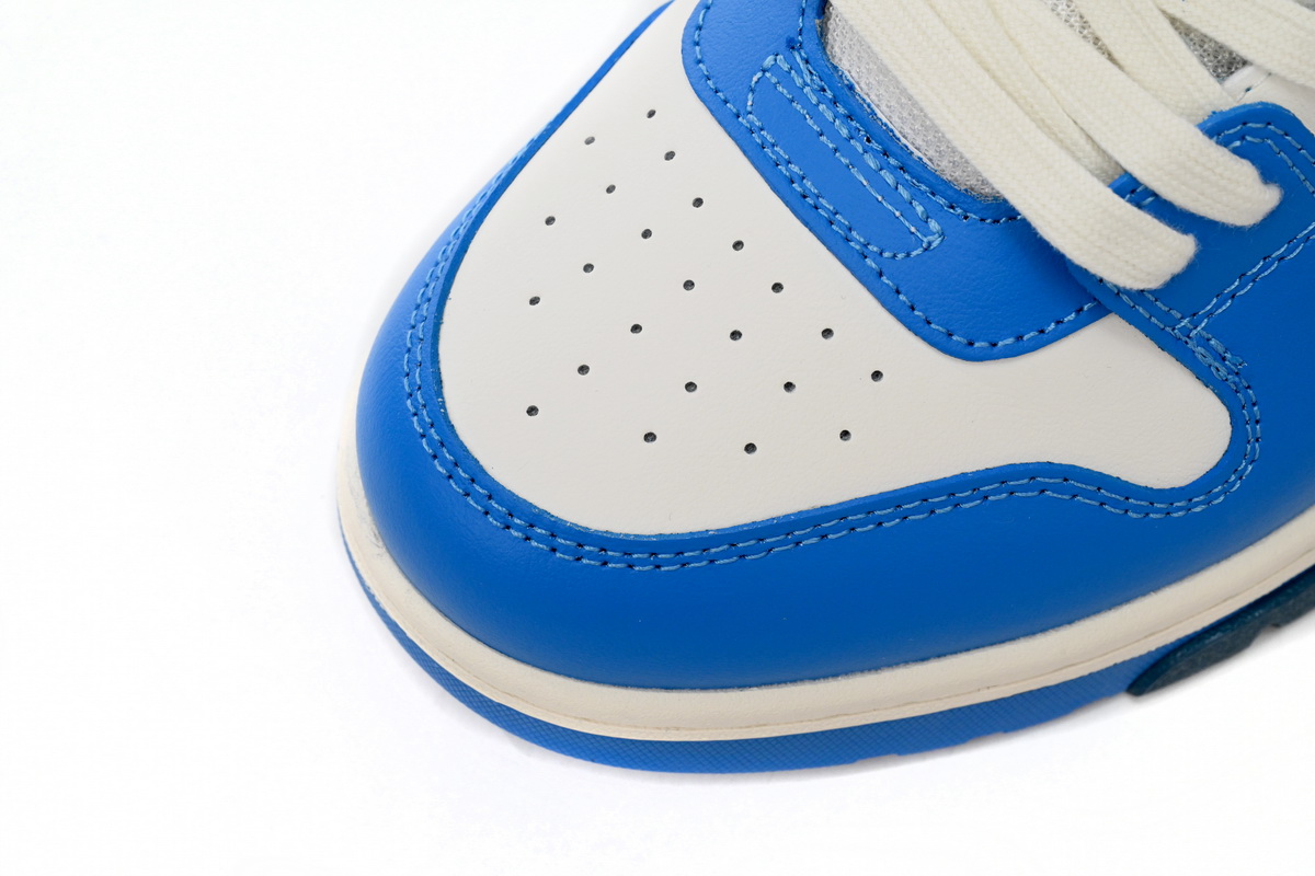 OFF-WHITE Out Of Office OOO Low Tops White Blue OMIA189F22LEA0014501